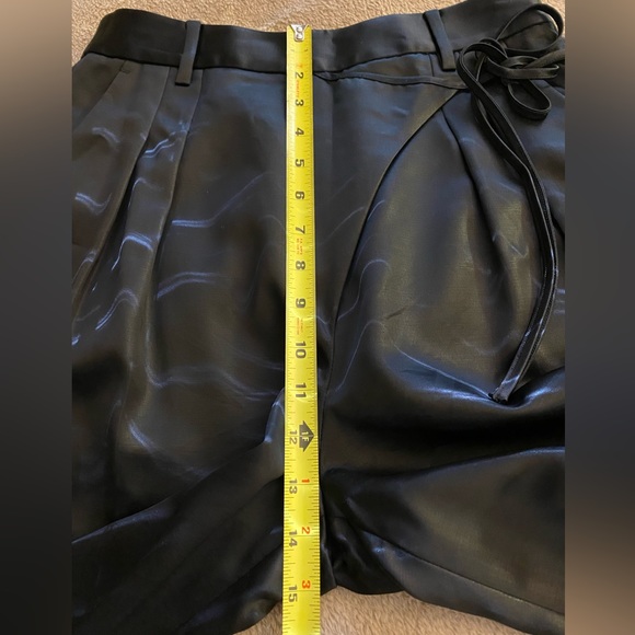 EUC T By Alexander Wang Wool Blend Wide-Leg wrap front side tie pants - Picture 8 of 14